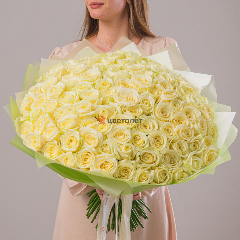 101 роза Аваланж