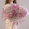 Букет из 11 гипсофил белые+розовые